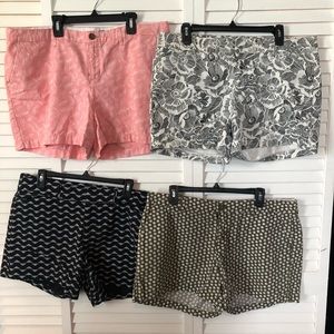 FOUR pairs of shorts size 14 Old Navy